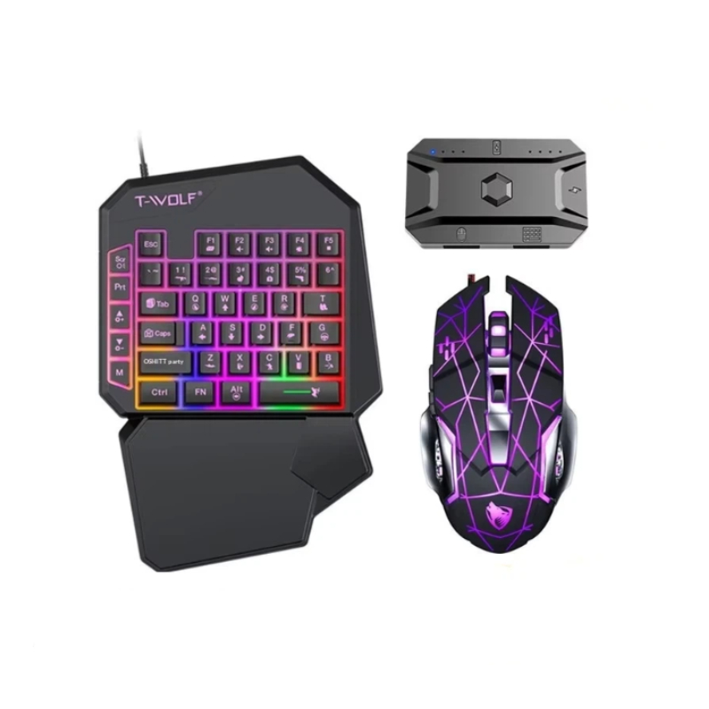 Gaming Keyboard Half - Combo de Teclado e Mouse para