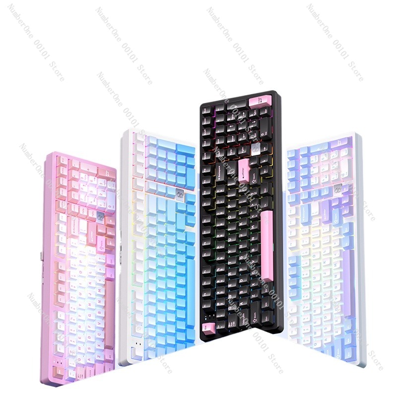 Gaming Keyboard Mechanical Wireless - Teclado mecânico de liga de alumínio,