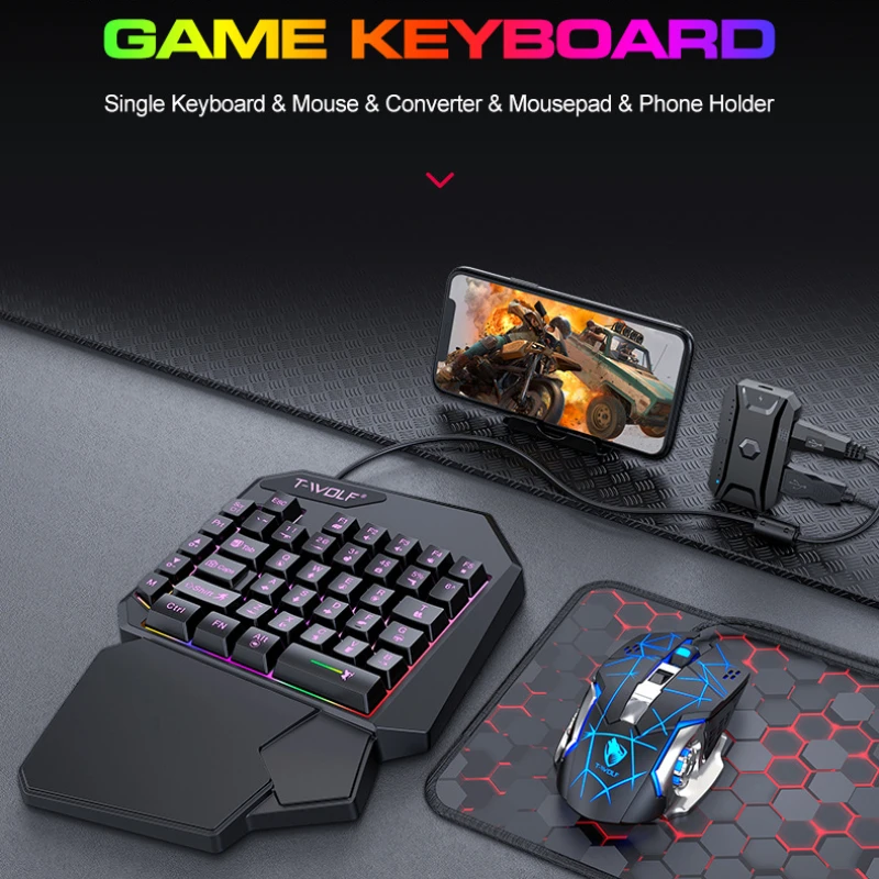T-WOLF tf900 conjunto de trono - Gaming Keyboard Mouse And Headset Combo avaliação e preço