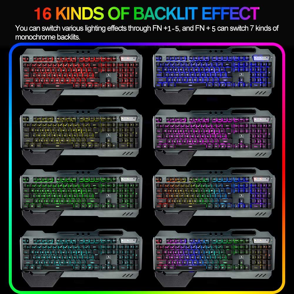 Combinação de teclado e mouse  - Gaming Keyboard Mouse And Headset Combo avaliação e preço