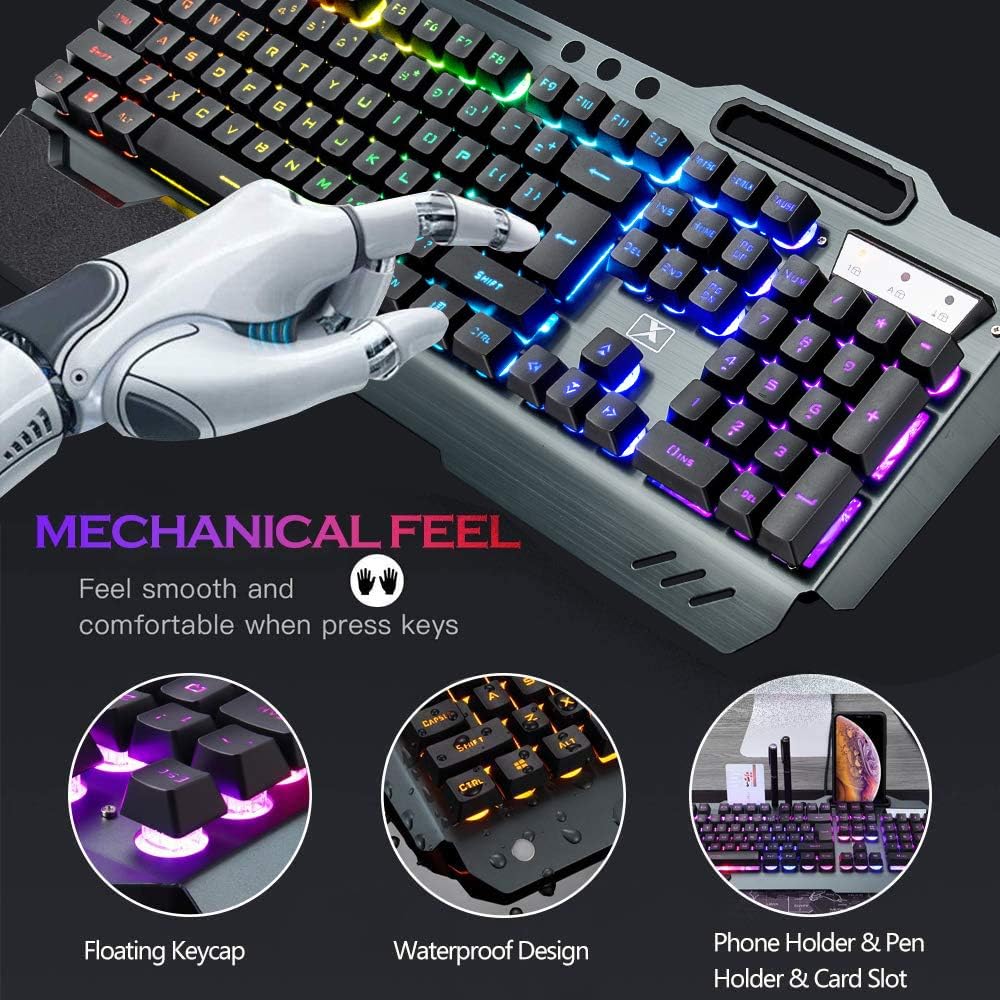 Combinação de teclado e mouse  - Gaming Keyboard Mouse And Headset Combo avaliação e preço