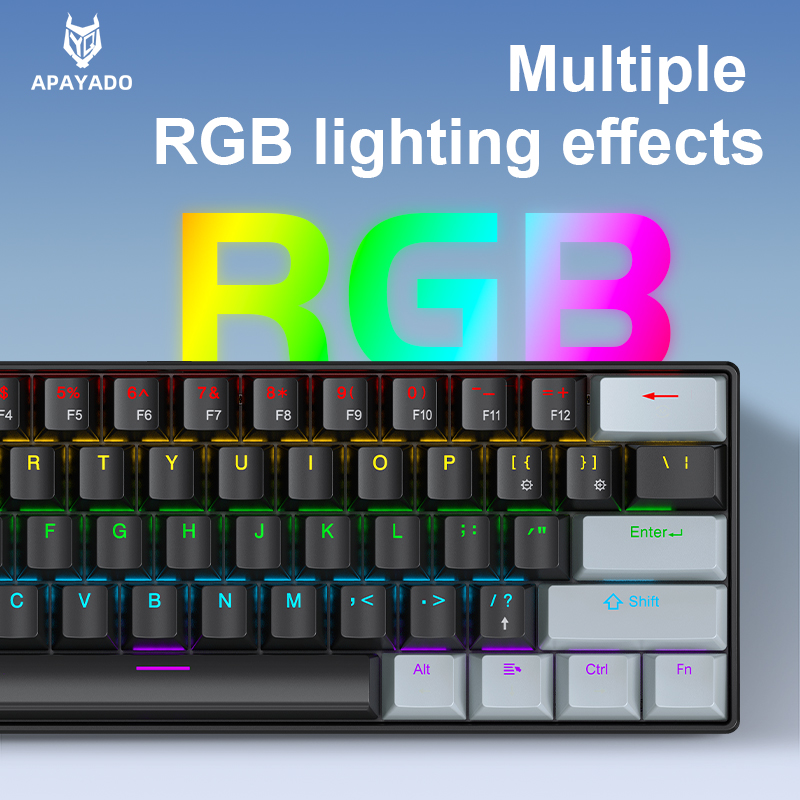 APAYADO K61 Mini teclado mecân - Gaming Keyboard Mouse And Headset Combo avaliação e preço