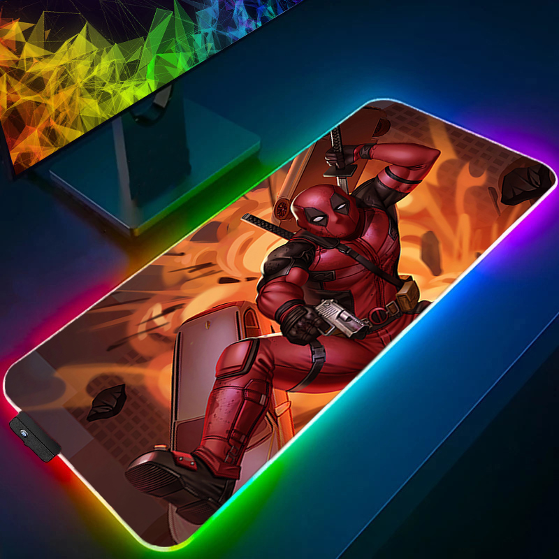 Led mouse pad jogos backlight  - Gaming Keyboard Noise avaliação e preço