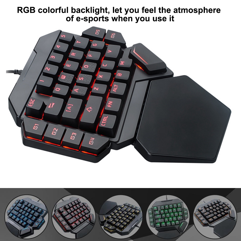 Teclado blacklight teclado com - Gaming Keyboard Half avaliação e preço