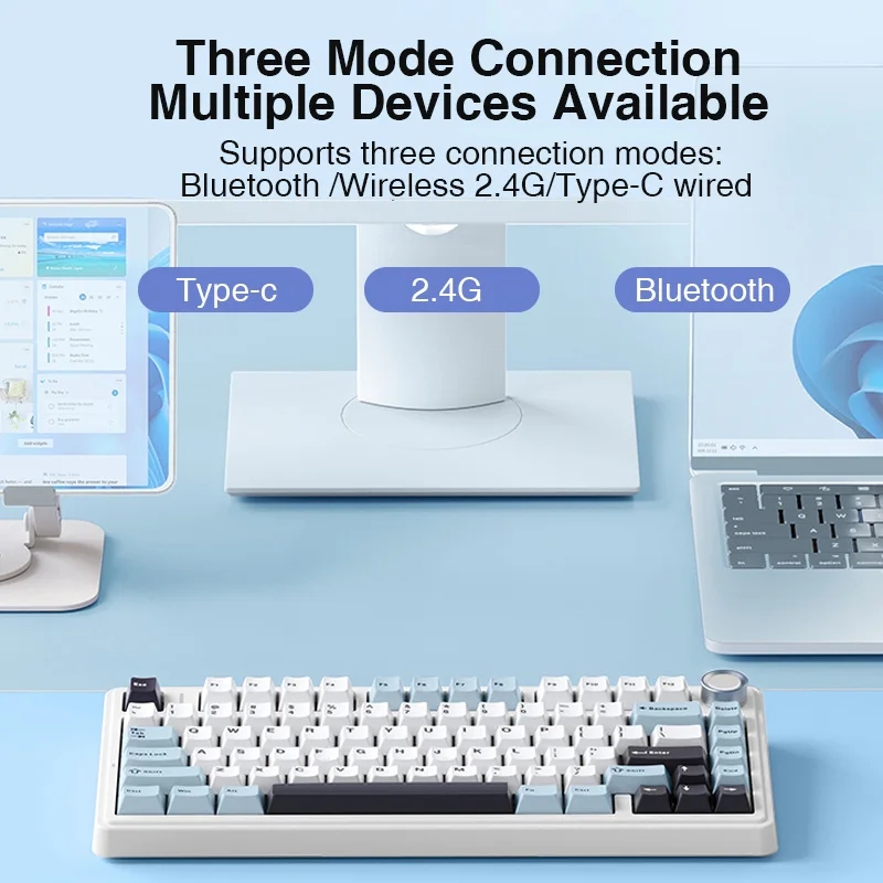 AULA-F75 Teclado mecânico sem  - Gaming Keyboard Blue Switches avaliação e preço