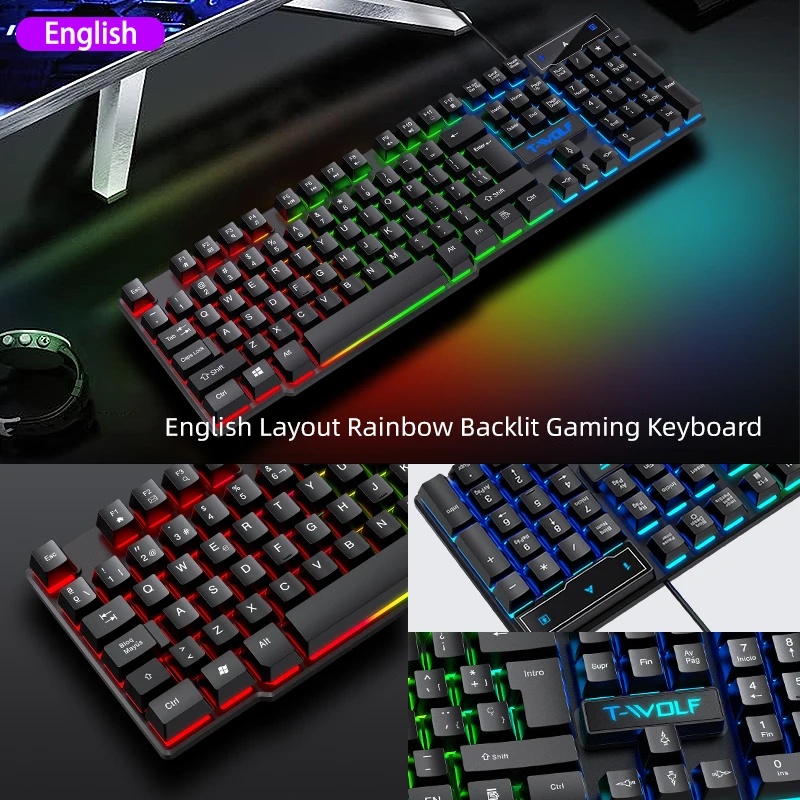 Conjunto de jogos 5 em 1: tecl - Gaming Keyboard Mouse And Headset Combo avaliação e preço