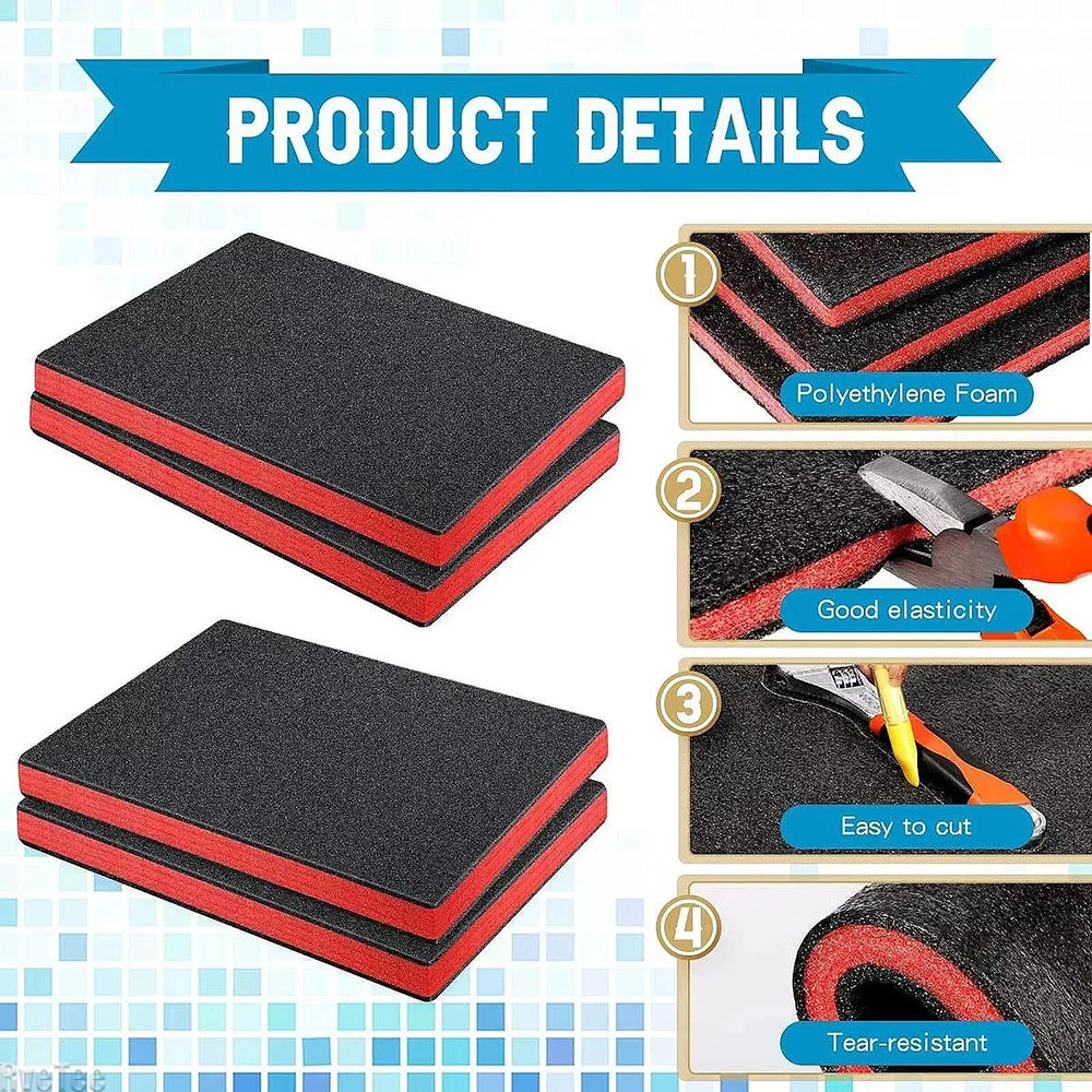 4 pçs caixa de ferramentas ins - Polyurethane Foam Sheet avaliação e preço