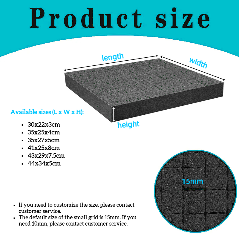 Inserção de espuma pré-cortada - Polyurethane Foam Sheet avaliação e preço