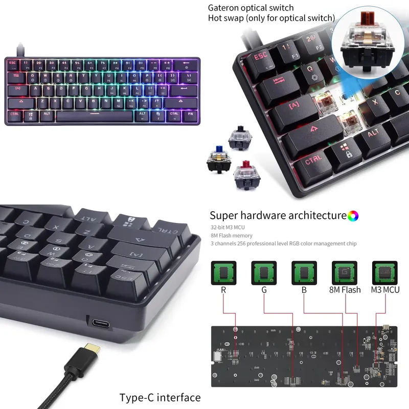 Teclado Mecânico Gamer Skyloon - Gaming Keyboard Mechanical avaliação e preço