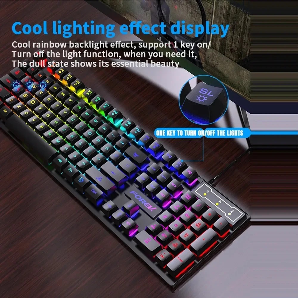 Teclado Mecânico Retroiluminad - Gaming Keyboard Half avaliação e preço