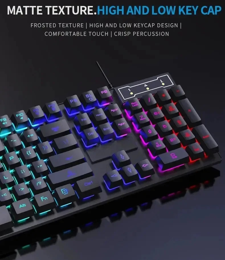 Teclado Mecânico Retroiluminad - Gaming Keyboard Half avaliação e preço