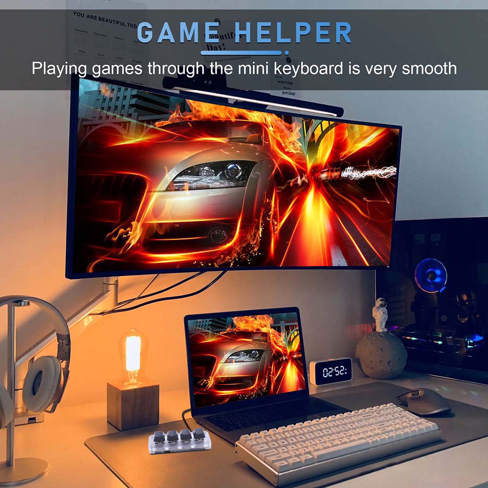 Teclado Mecânico Hotswap USB c - Gaming Keyboard 1 Hand avaliação e preço