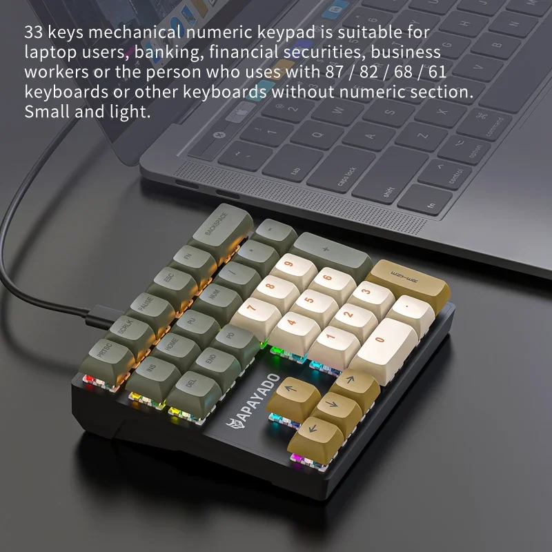 Teclado numérico mecânico com  - Gaming Keyboard 1 Hand avaliação e preço