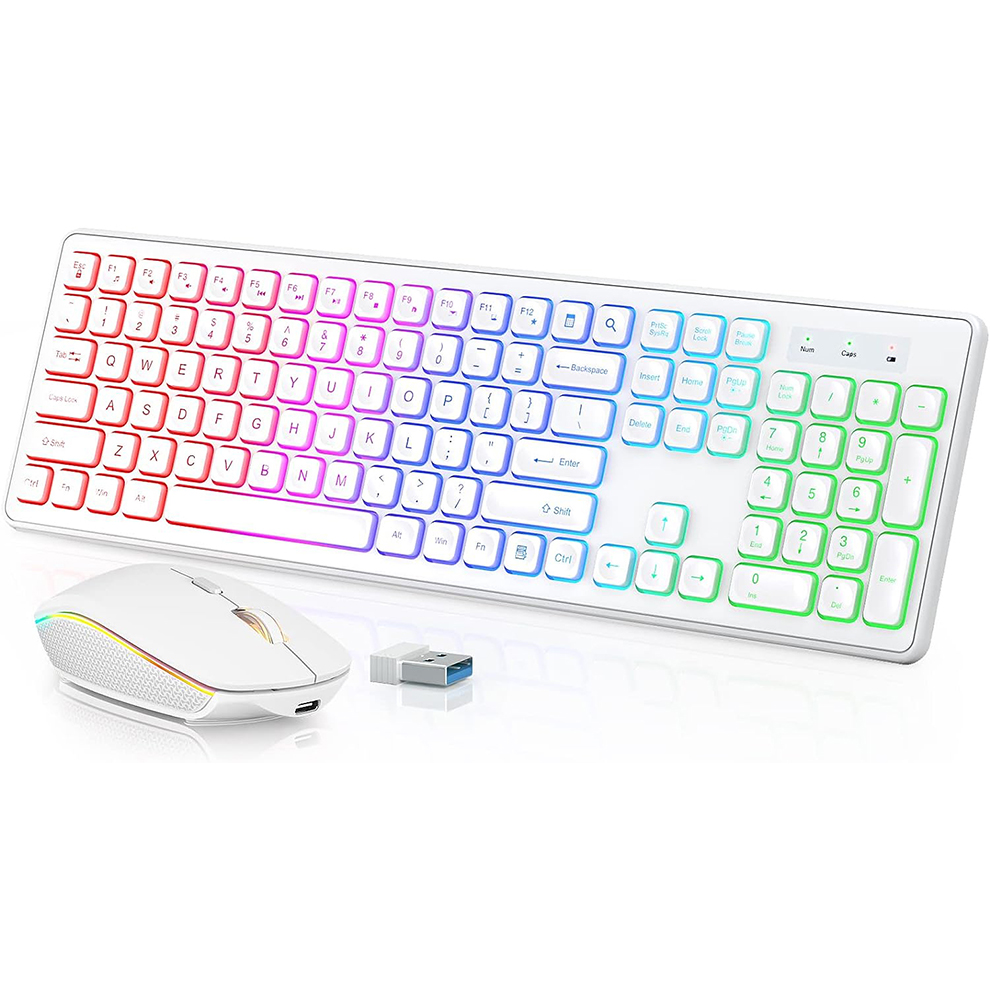 Teclado e mouse sem fio retroi - Gaming Keyboard Mouse And Headset Combo avaliação e preço